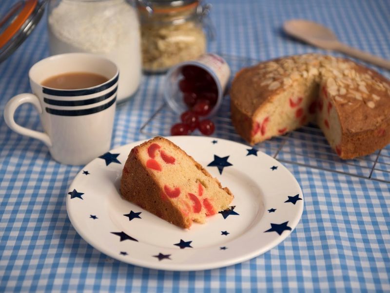 Home-made Cherry And Almond Cake