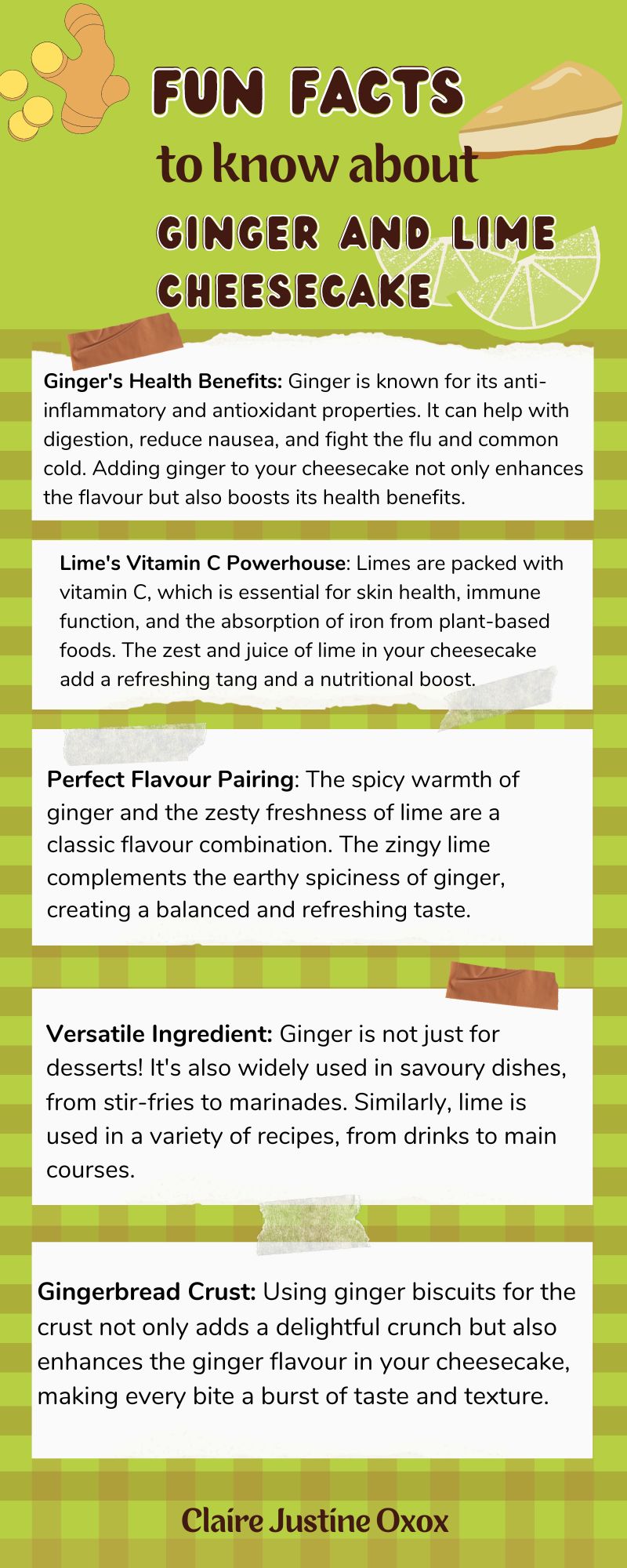 How To Make A Ginger And Lime Cheesecake