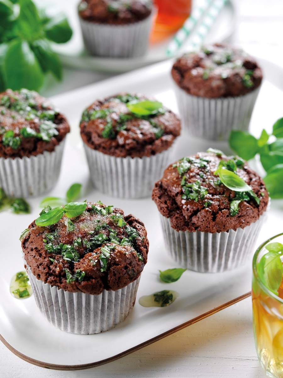 How To Make Chocolate And Basil Muffins. How To Make Chocolate And Basil Muffins.