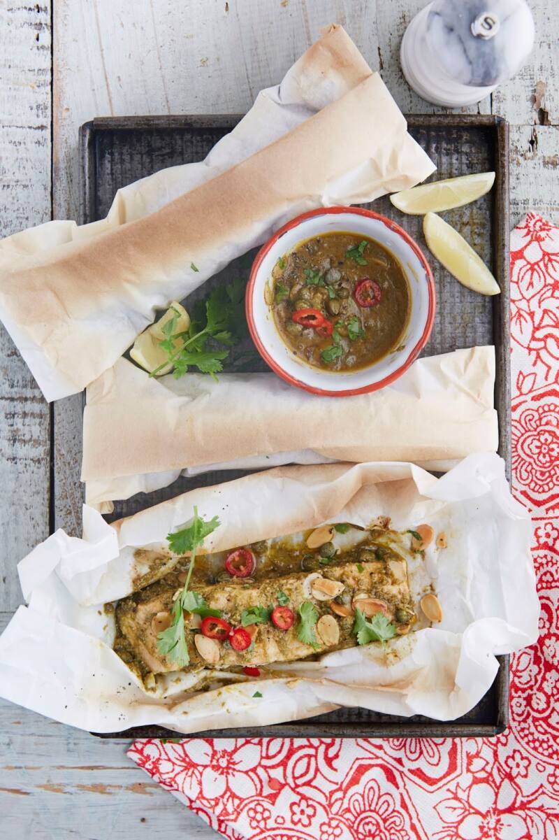 Herby Grilled Salmon Papillotes