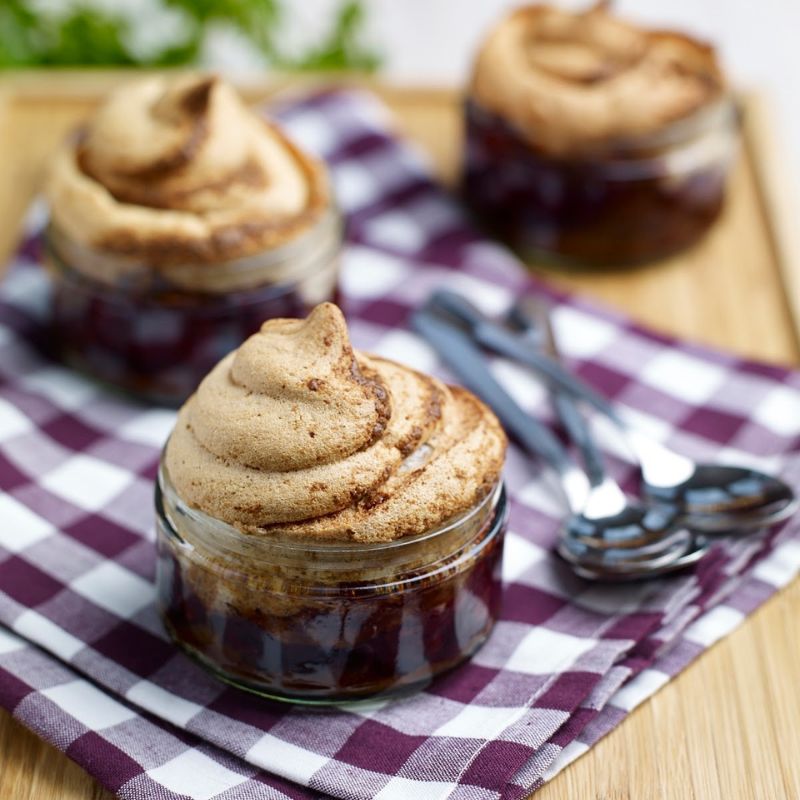 Bakewell Meringues For Afternoon Tea