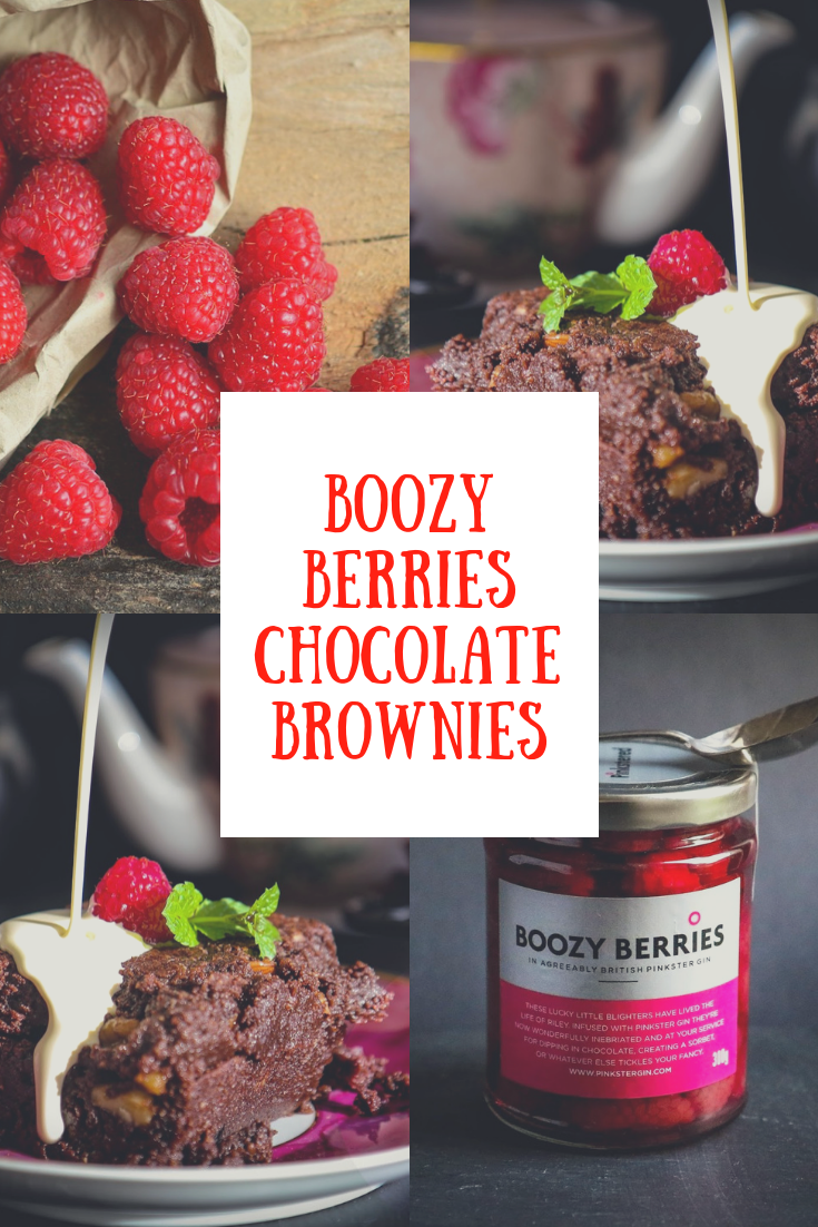 Boozy Berries Chocolate Brownies (How To Make) Boozy Berries Chocolate Brownies
