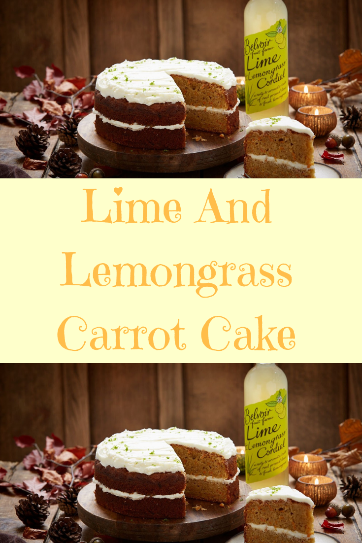 Lime And Lemongrass Carrot Cake. 
