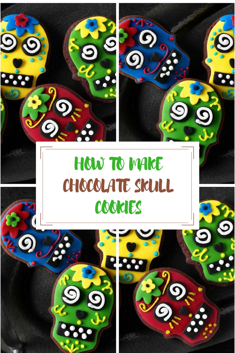 Chocolate Skull Cookies Recipe For Halloween