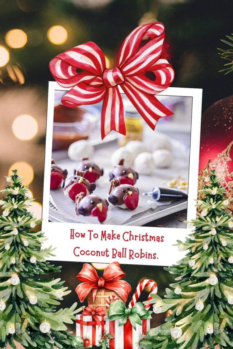 How To Make Christmas Coconut Ball Robins