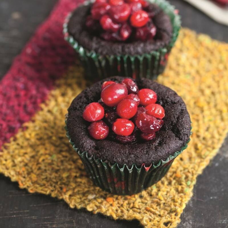 Love Your Gut Chocolate, Aubergine And Cranberry Cake