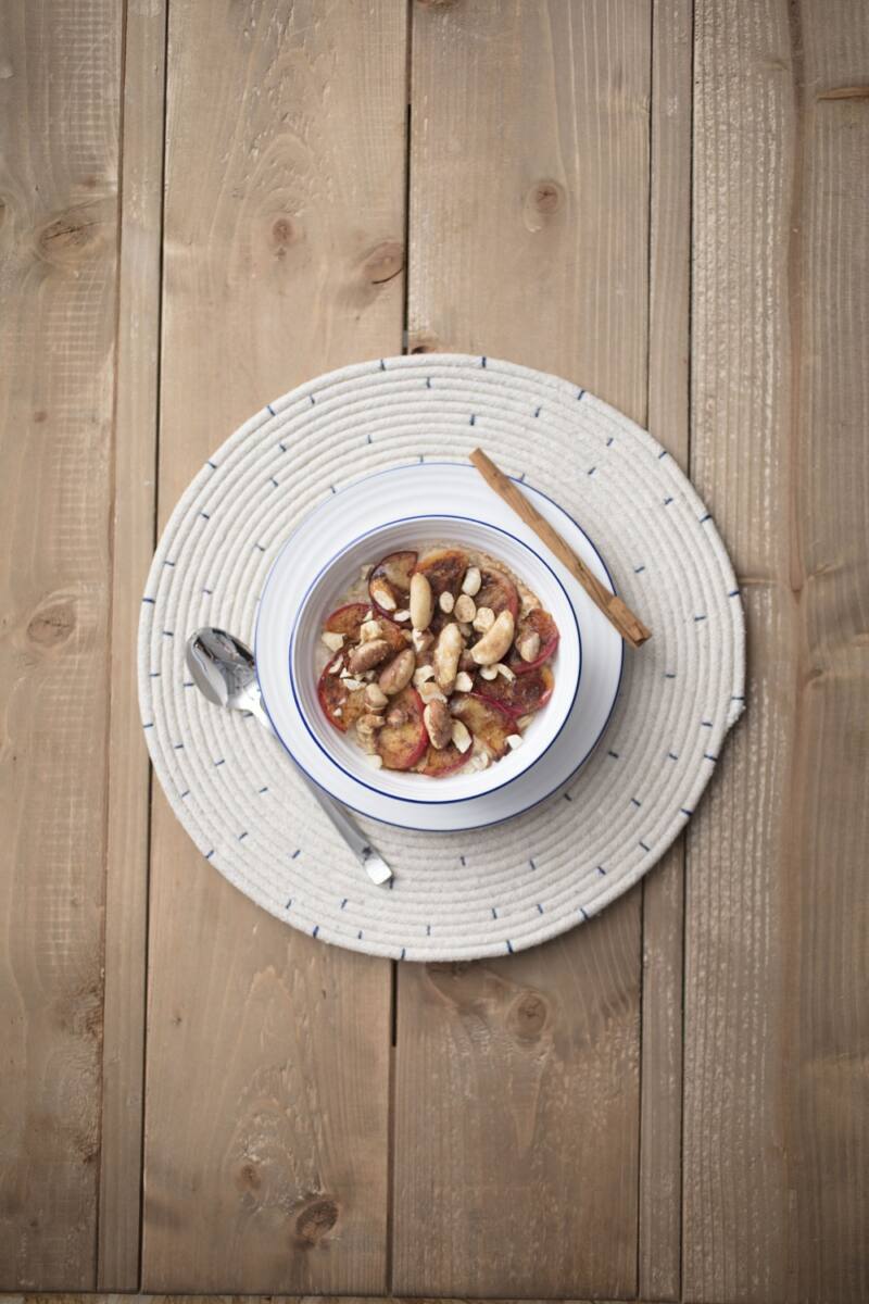 Caramelised Apple & Cinnamon Porridge