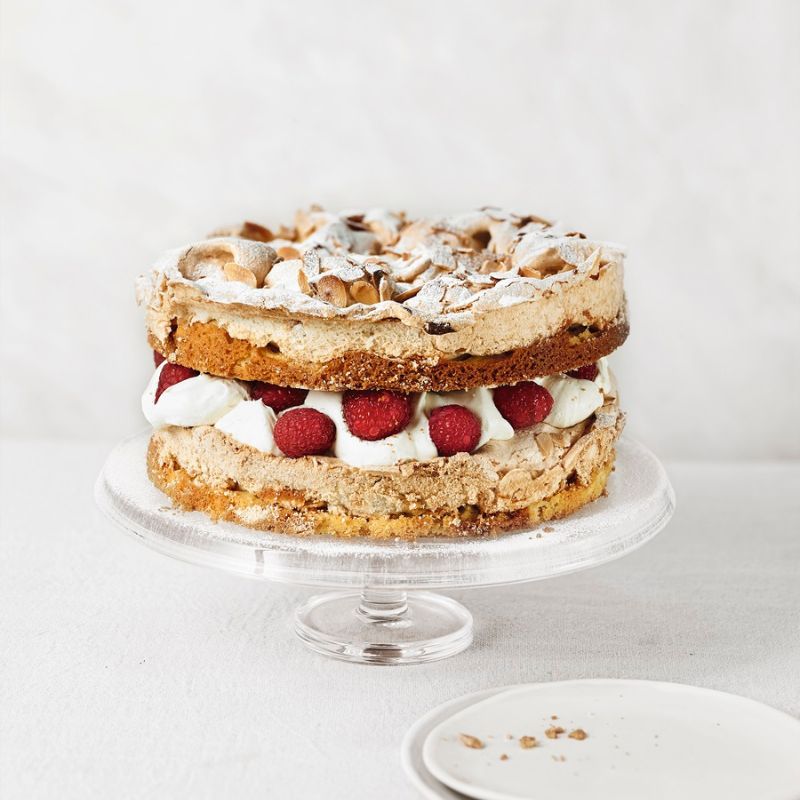 Raspberry Meringue Cake Recipe