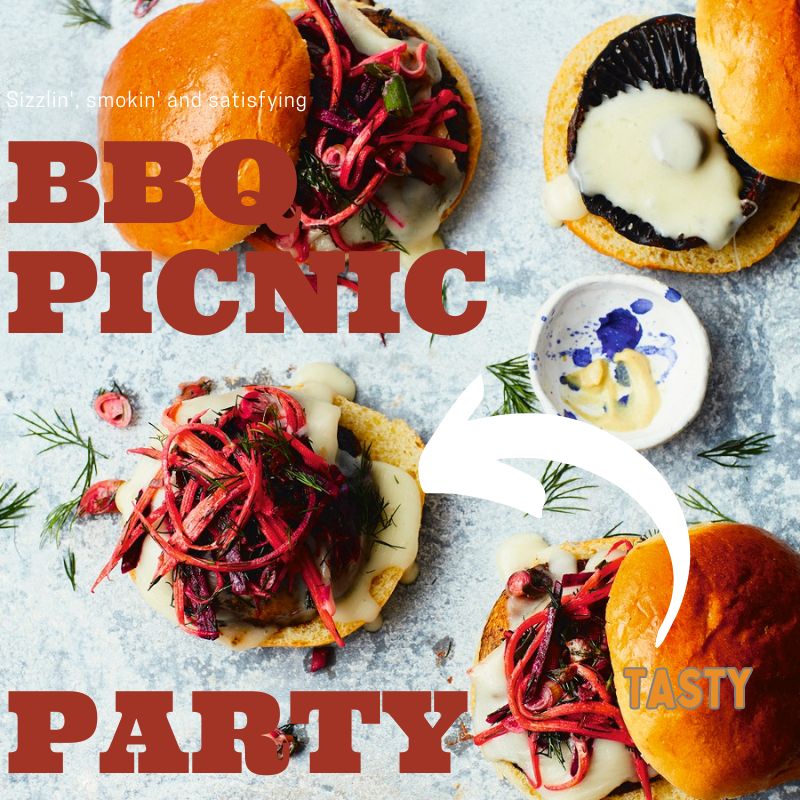 4 Burgers Ideas For Your Summer BBQ Party How To Make Melting Mushroom Burgers With Beetroot Slaw
