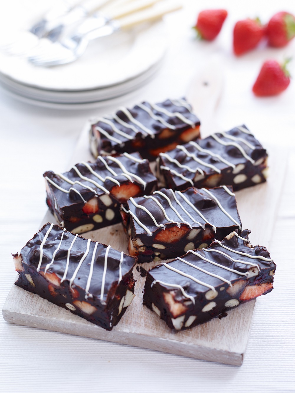 Strawberry Rocky Road Treats Strawberry Rocky Road Treats