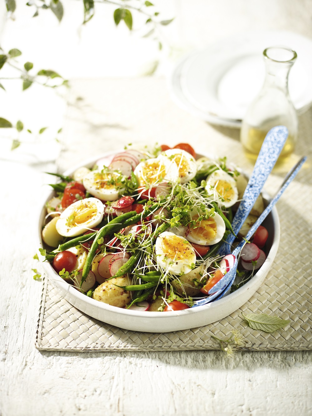 British Summer Salad With Honey-Mustard Dressing