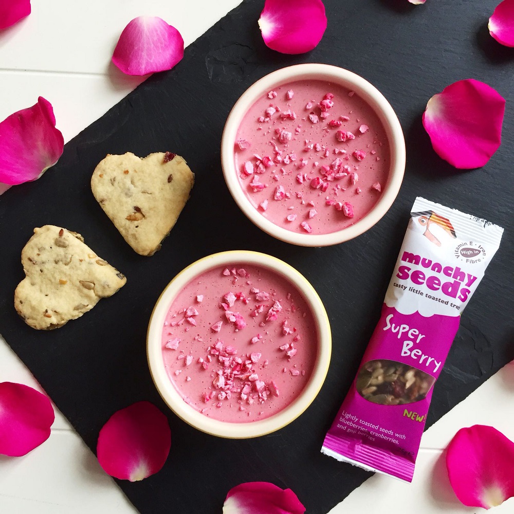 Champagne And Raspberry Possets With Shortbread