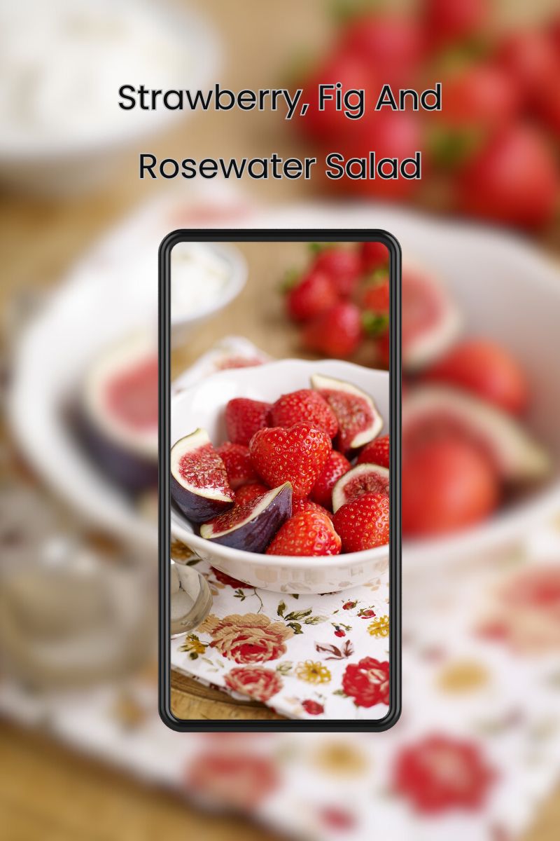 Strawberry, Fig and Rosewater Salad Strawberry, Fig and Rosewater Salad