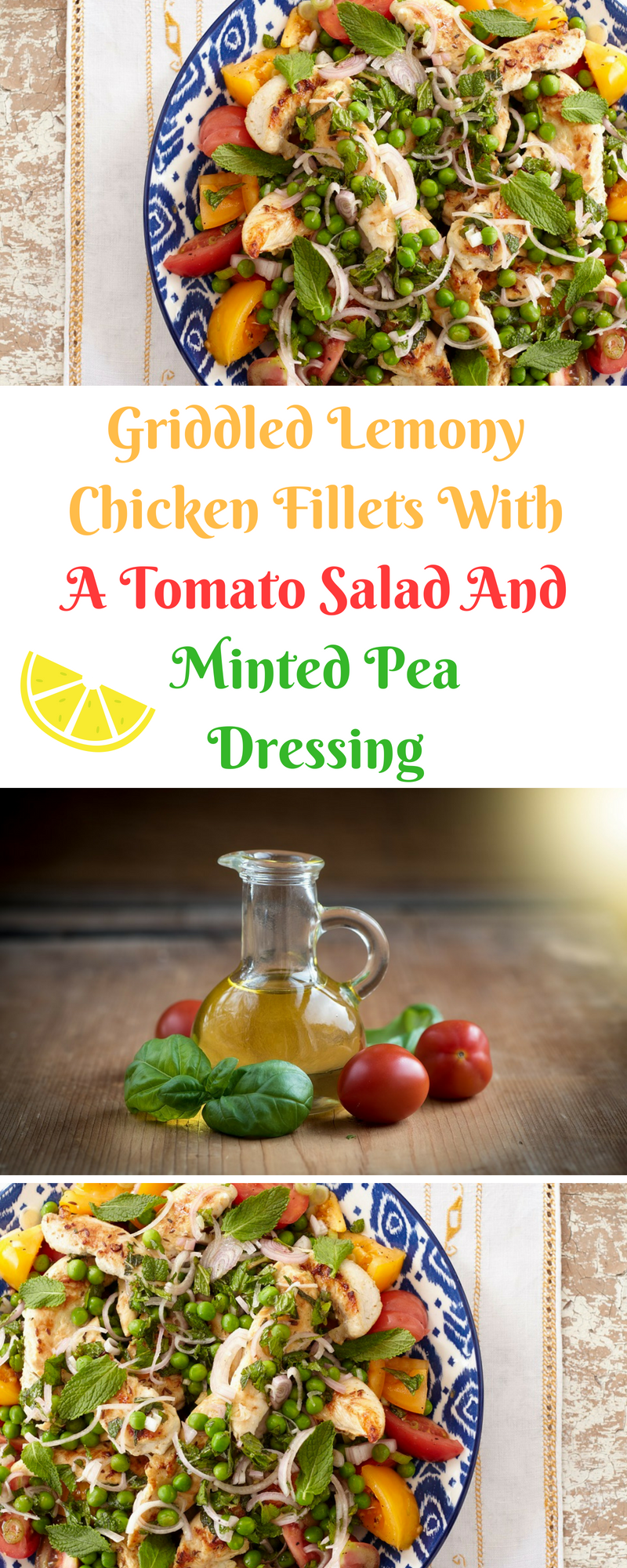 Griddled Lemony Chicken Fillets With A Tomato Salad Salad