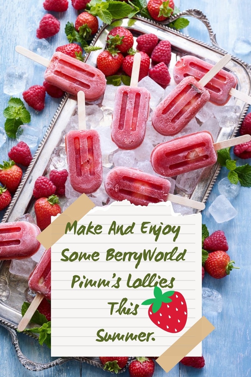 Make And Enjoy Some BerryWorld Pimm’s Lollies