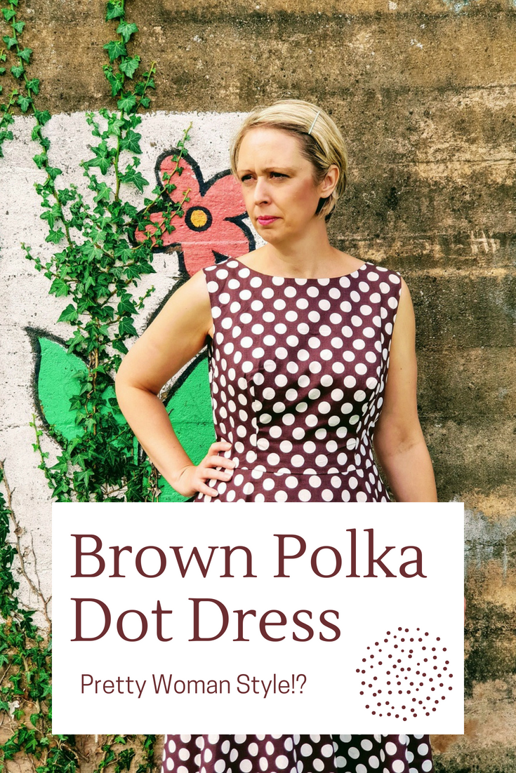 Brown Polka Dot Dress: Pretty Woman Style!? Brown Polka Dot Dress