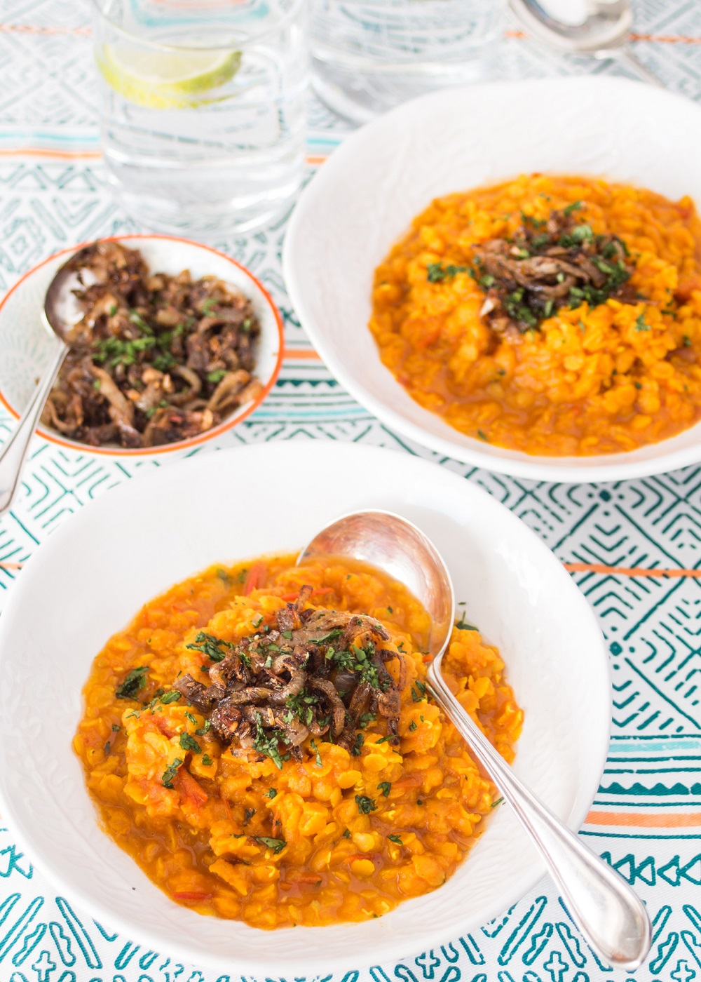 Isle Of Wight Tomato Dhal With Shallot Tadka