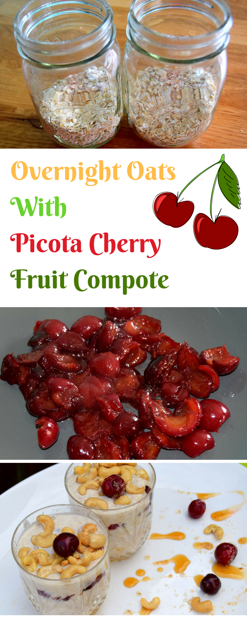 Overnight Oats With Picota Cherry Fruit Compote Recipe Overnight Oats With Picota Cherry Fruit Compote Recipe
