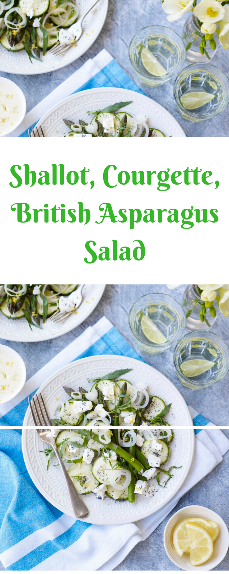 Shallot, Courgette, British Asparagus Salad