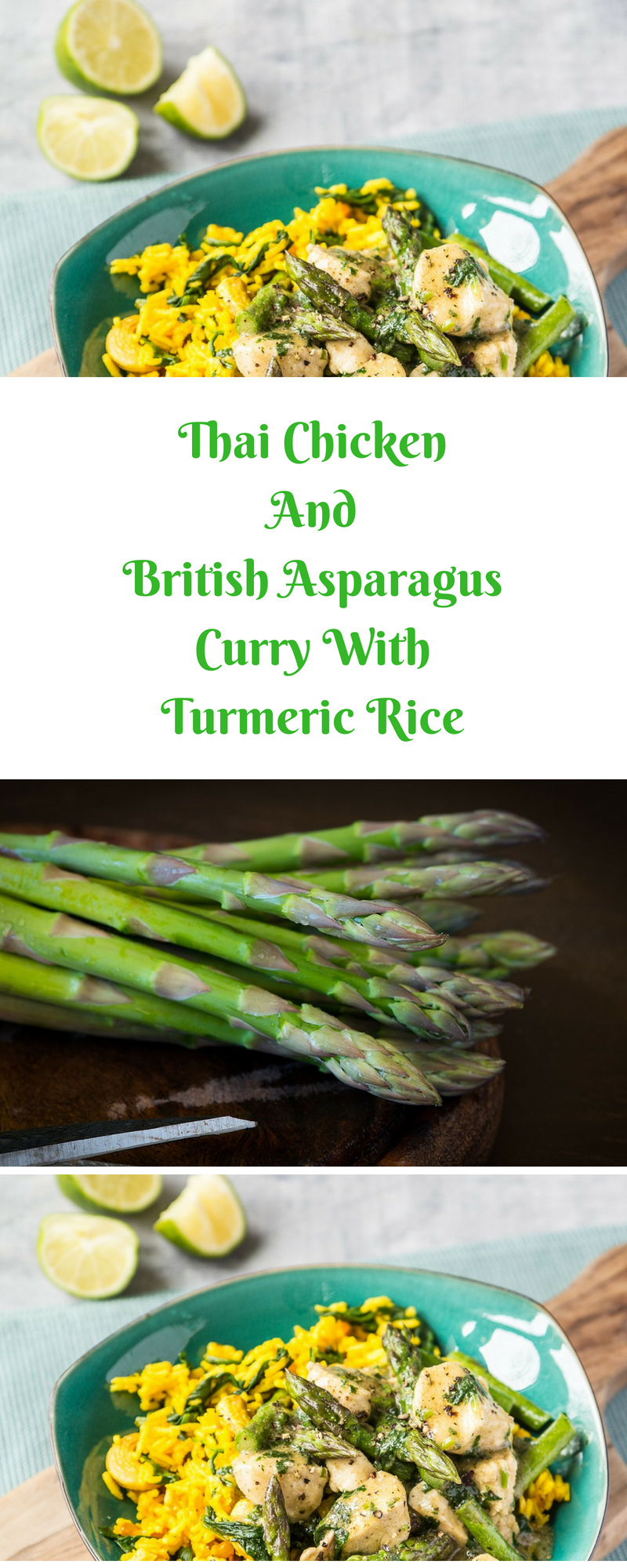 Thai Chicken And British Asparagus Curry With Turmeric Rice