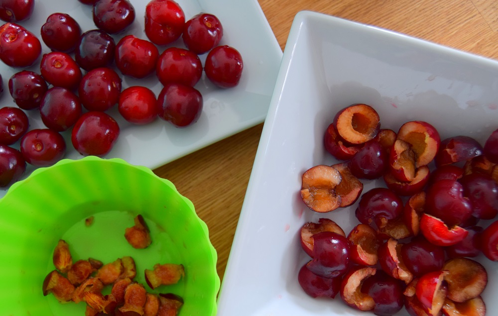 Afternoon Cherry Scones With Cream And Jerte Picota Cherries On Top