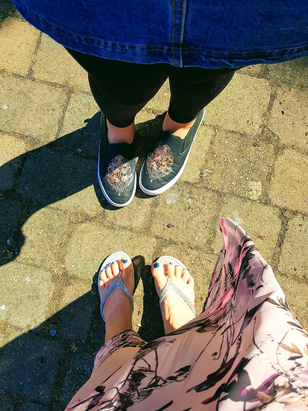Floaty Maxi Dress And Diamante Sandals