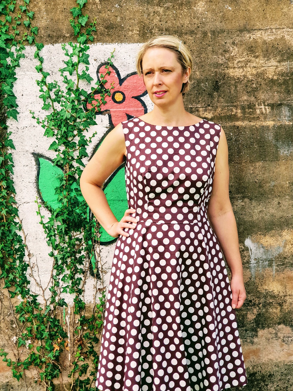 Brown Polka Dot Dress: Pretty Woman Style!? Brown Polka Dot Dress: Pretty Woman Style!?