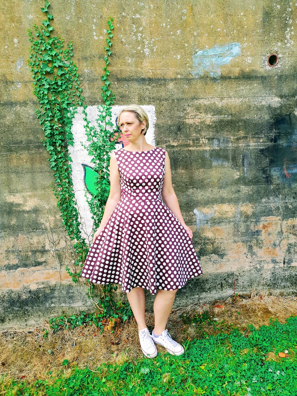 Brown Polka Dot Dress: Pretty Woman Style!? Brown Polka Dot Dress: Pretty Woman Style!?