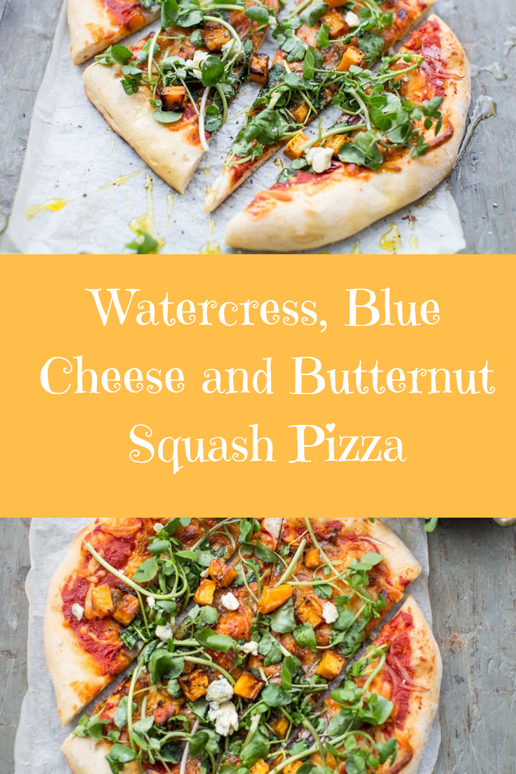 Watercress, Blue Cheese And Butternut Squash Pizza Watercress, Blue Cheese And Butternut Squash Pizza