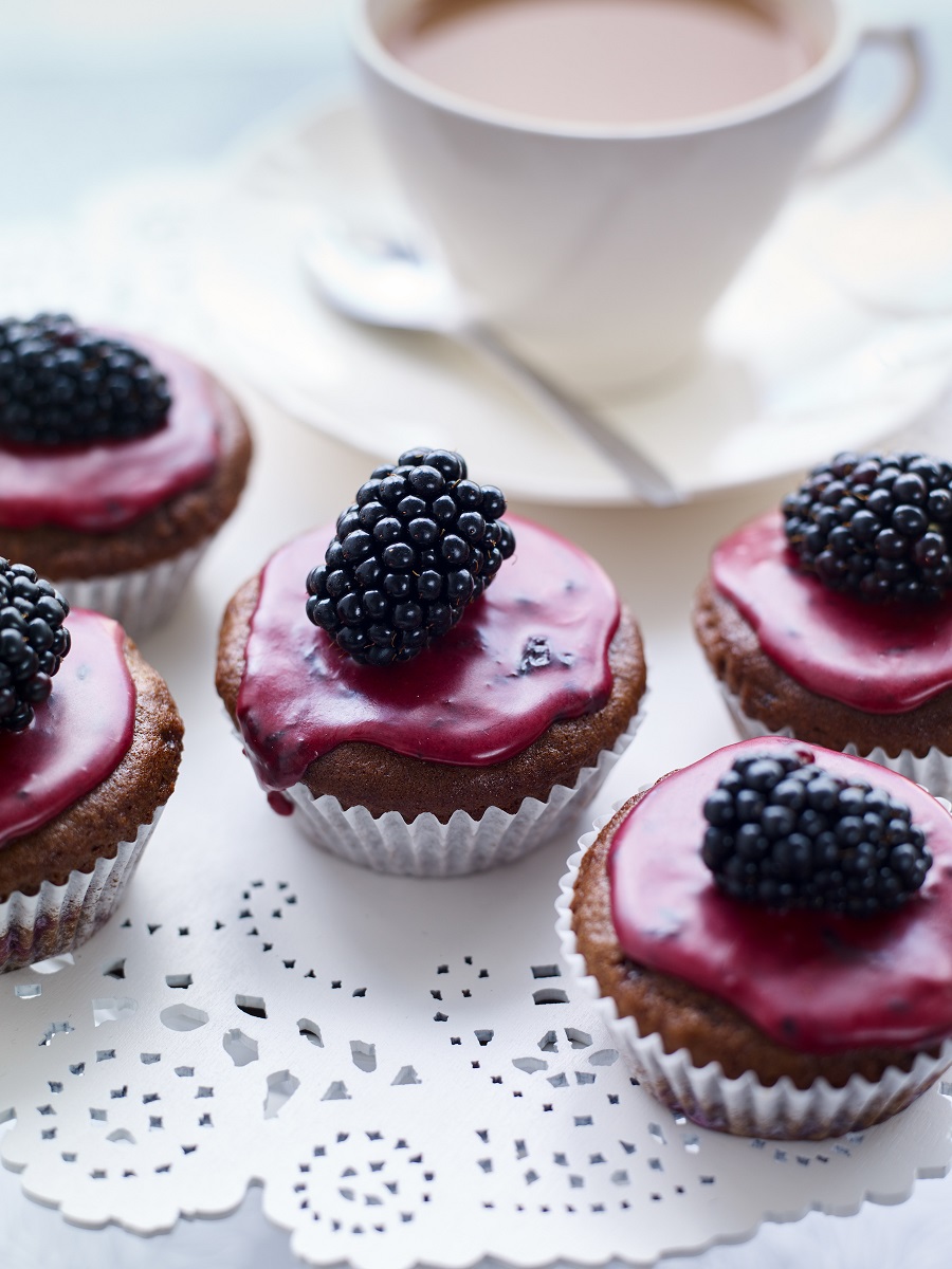 BerryWorld Vegan Blackberry And Chocolate Cupcakes
