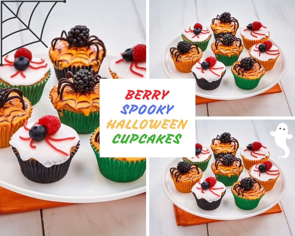 Berry Spooky Halloween Cupcakes: Scary Party Food