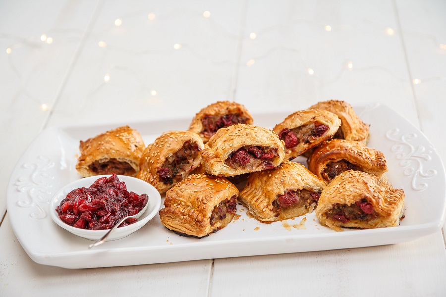 Cranberry Sausage Rolls: Party Treats