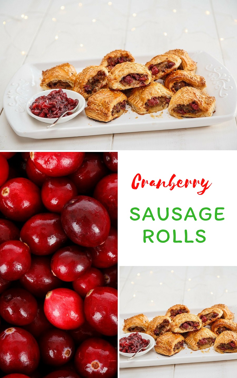 Cranberry Sausage Rolls: Party Treats