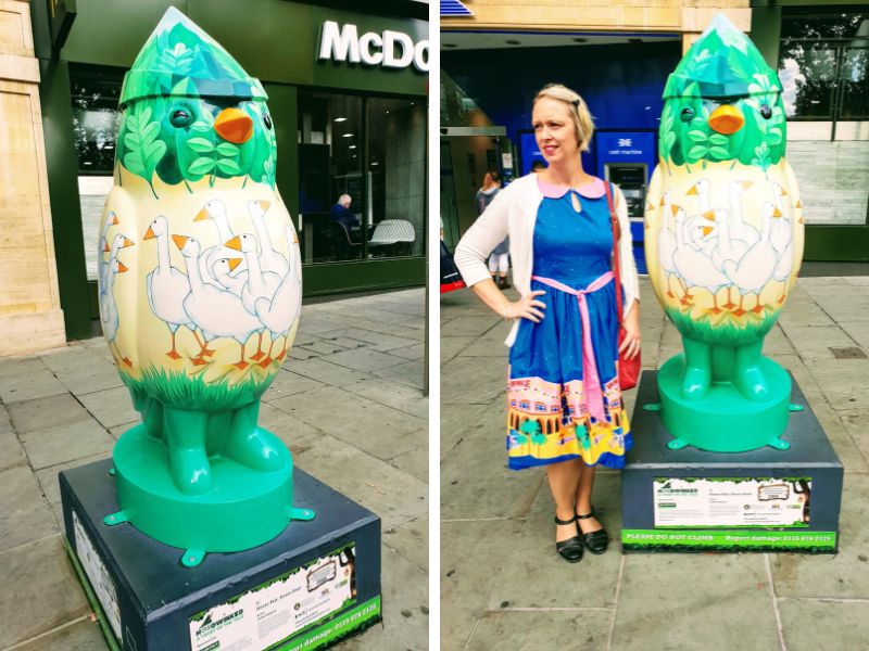 Goose Fair Sculpture | Hoodwinked Trails In Nottingham