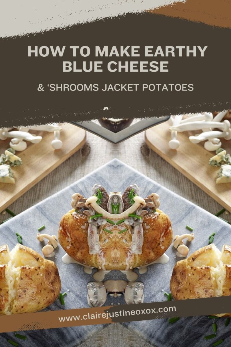 Earthy Blue Cheese & ‘Shrooms Jacket Potatoes