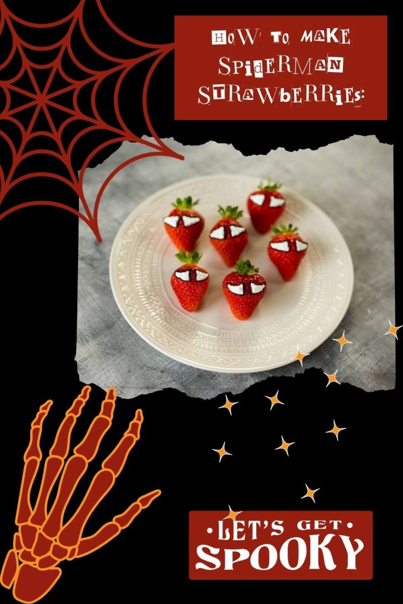 How To Make Spiderman Strawberries Scary recipes