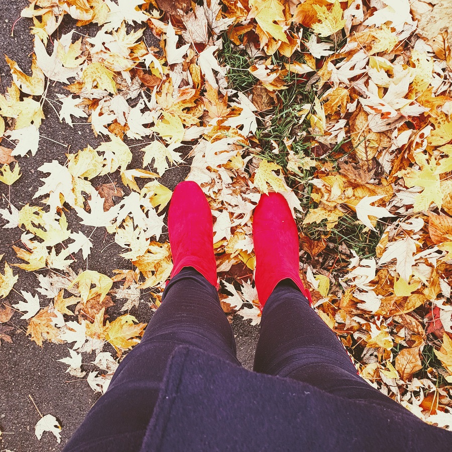 Red Boots: Autumn Style Red Boots: Autumn Style With Pops Of Colour