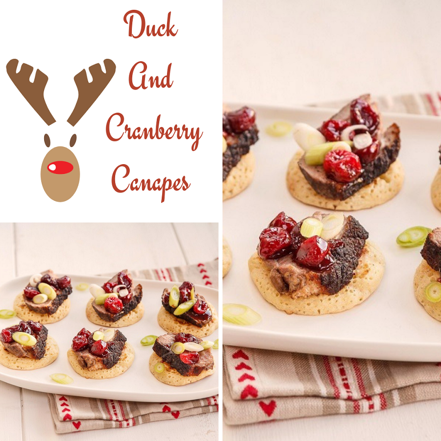 Duck And Cranberry Canapes Duck And Cranberry Canapes