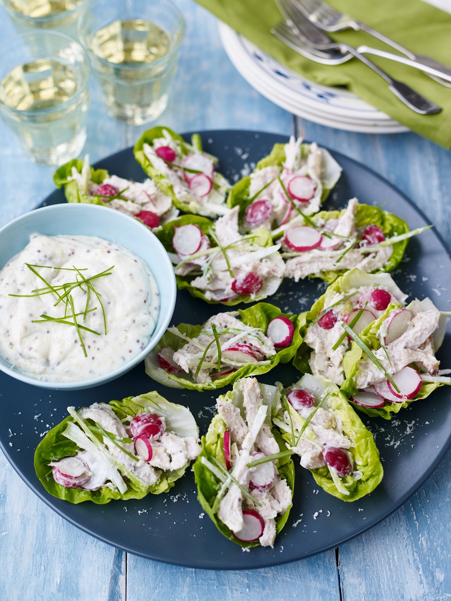 Turkey Caesar Salad Cups