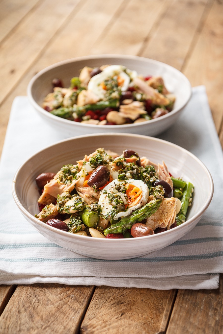 Asparagus, Tuna And Bean Salad With Shallot