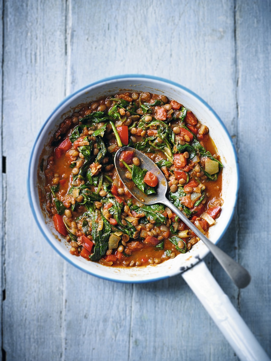 Lentil, Pepper And Spinach Balti