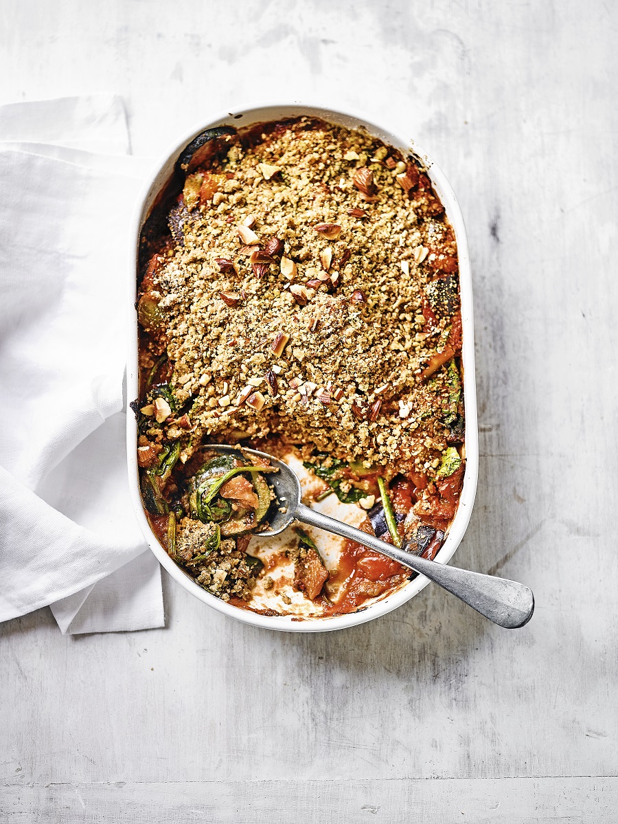 Mixed Vegetable With Crunchy Almond Crumble