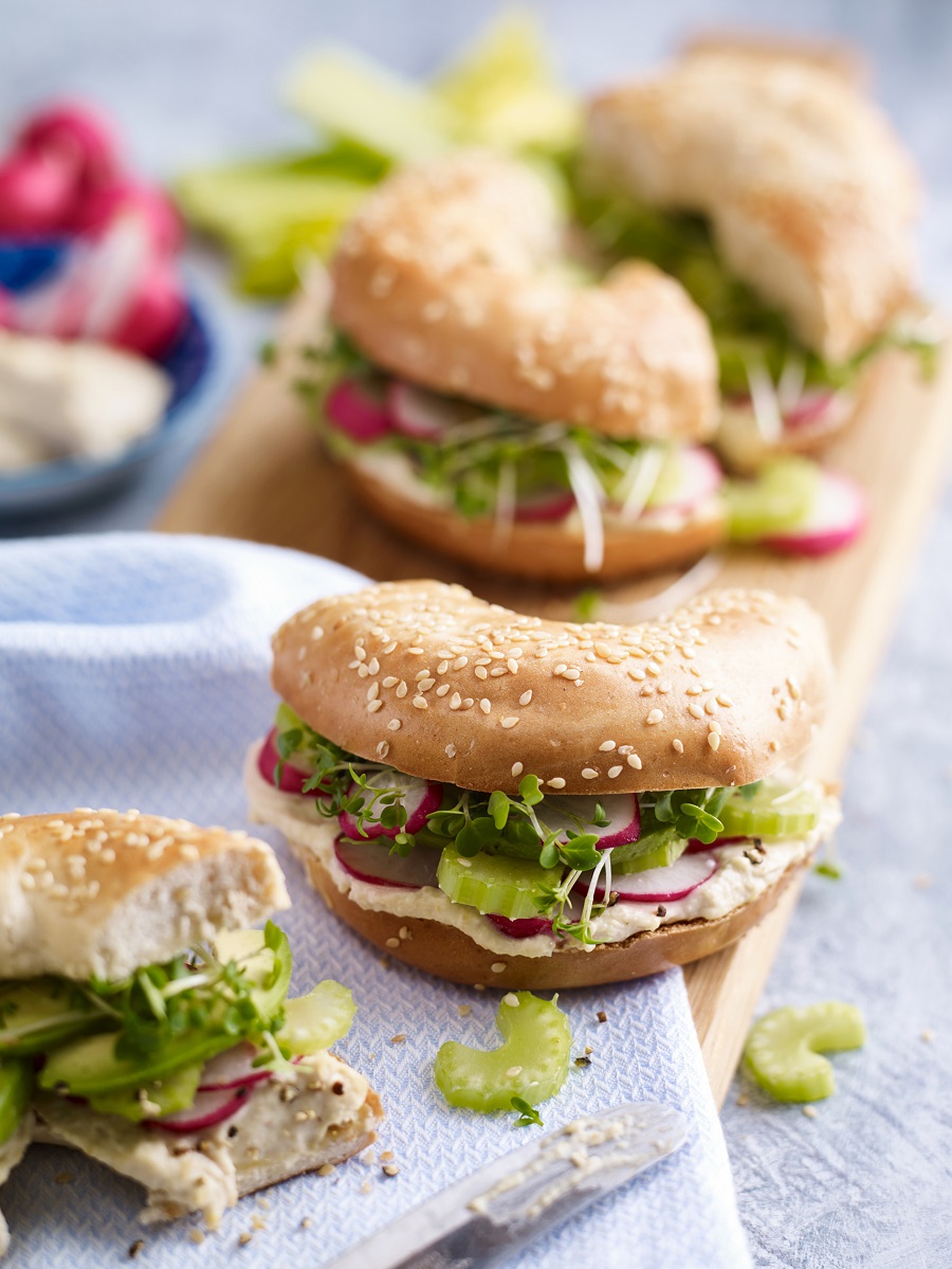 Radish And Celery Goodness Bagel To Make Today