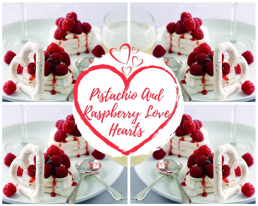 Pistachio And Raspberry Love Hearts: How Beautiful?