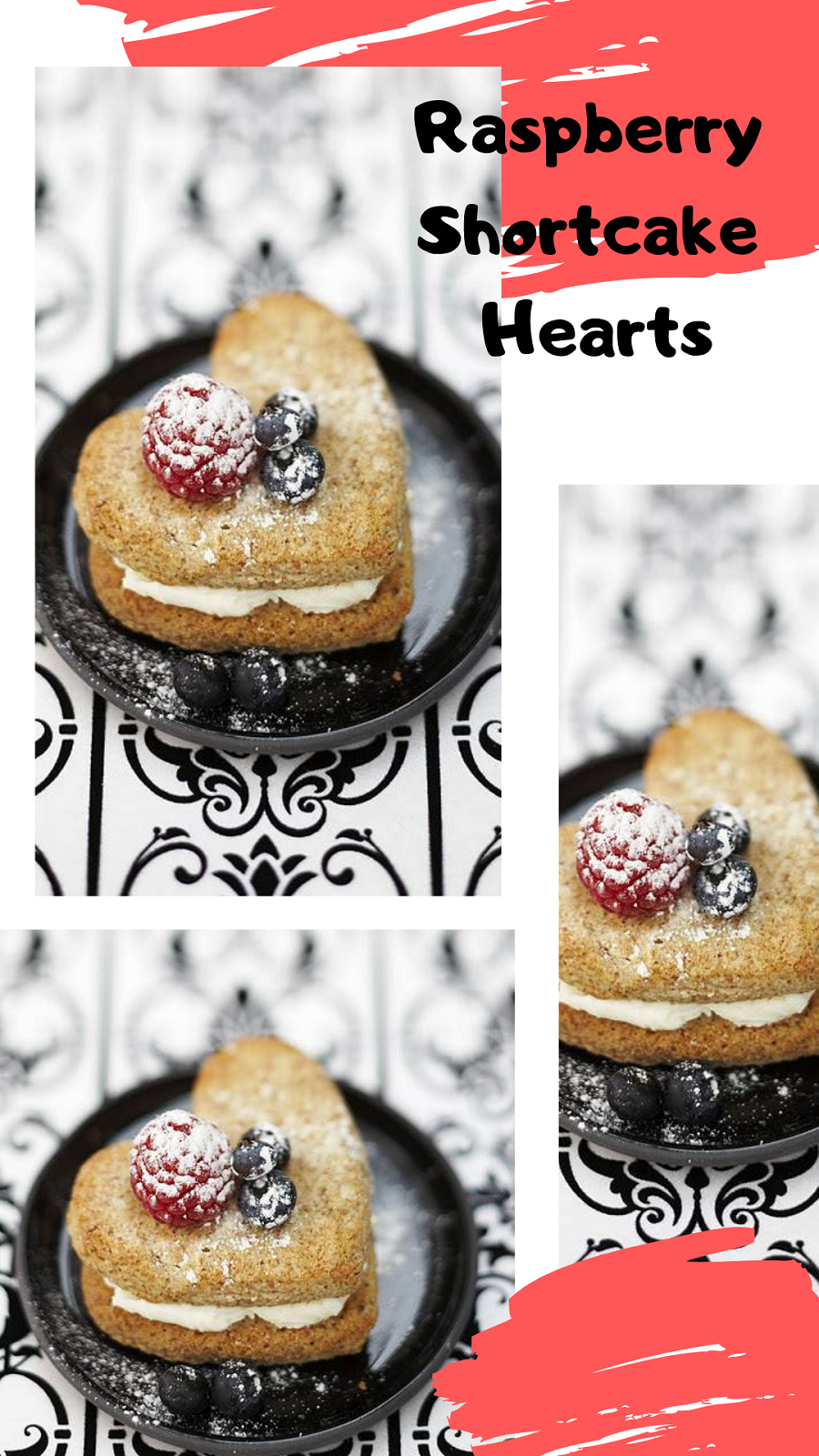 Raspberry Shortcake Hearts: Great For Valentine's Day 