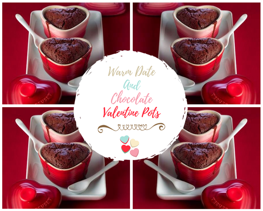 Warm Date And Chocolate Valentine Pots