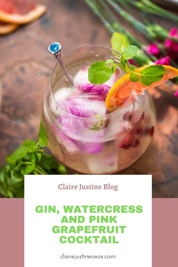 Gin, Watercress And Pink Grapefruit Cocktail