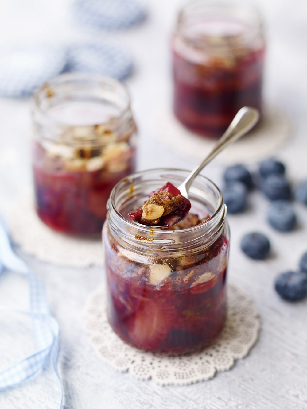 Strawberry And Blueberry Hot Pots