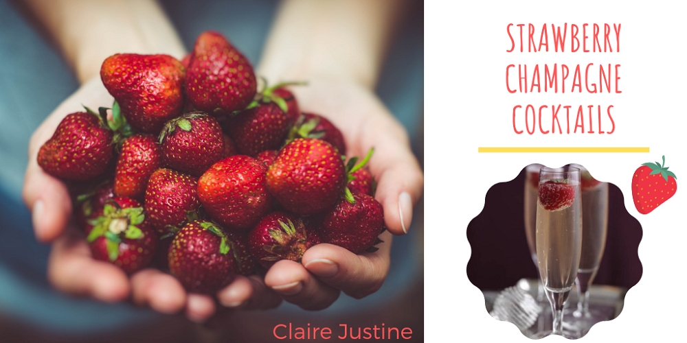 Strawberry Champagne Cocktails