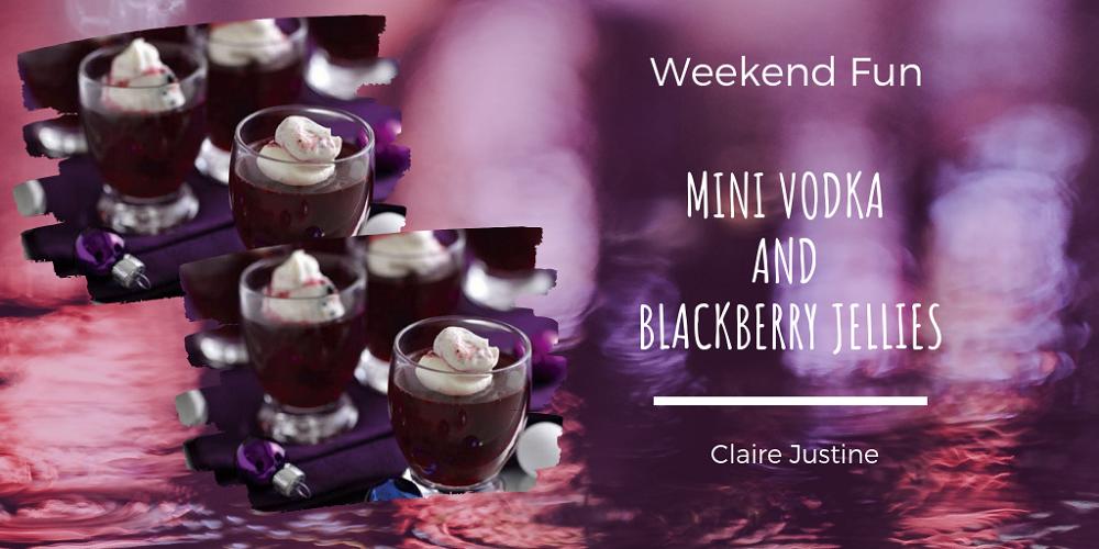 Mini Vodka and Blackberry Jellies